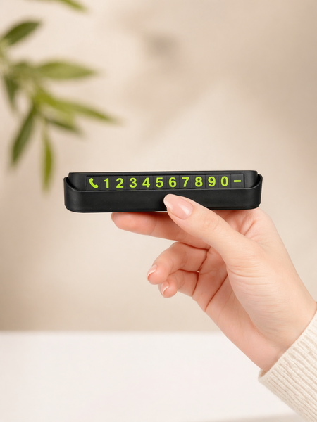Suport cu numar de telefon auto
